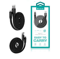 DEVIA USB-C 2.4 Amp RING-Y1 kabel - Längd 0.8m