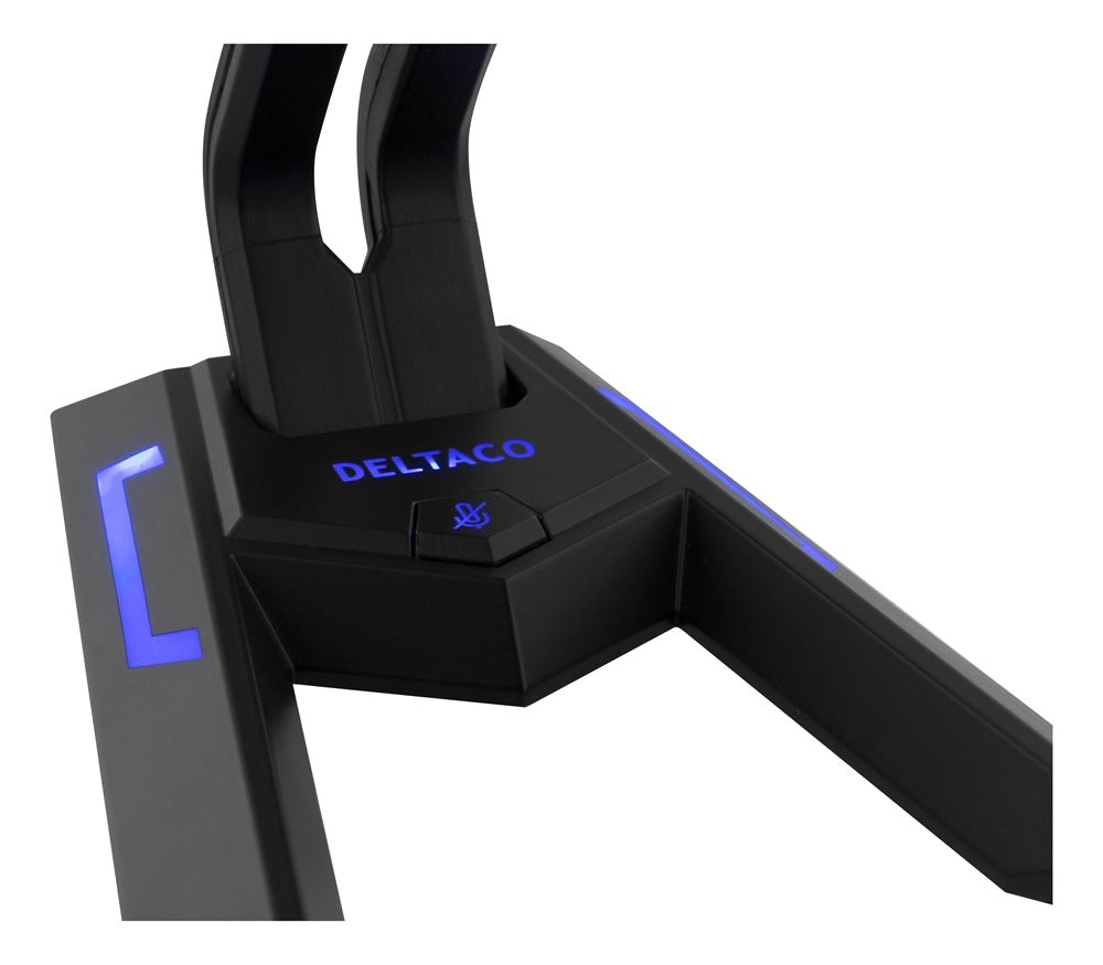 Deltaco USB Desktop Mikrofon – 100Hz–1kHz – -21dB – Justerbar – Plug & Play