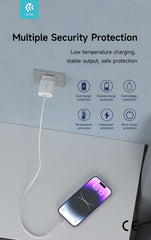 Devia 20W USB-C PD Snabbladdare Väggladdare för iPhone & Samsung