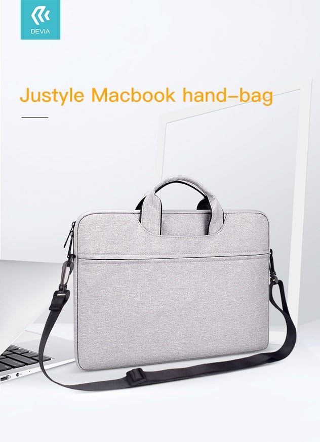 Devia Justyle MacBook / Laptopväska 13,3–14,2" – Vattentät & Stötsäker, Svart