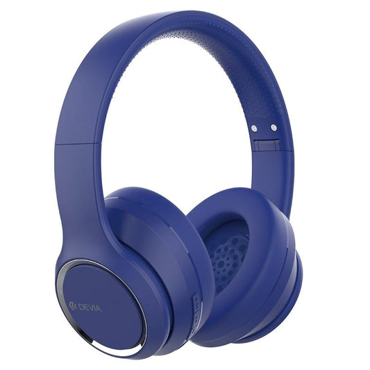 Devia Kintone Vikbara On-Ear 40mm Trådlösa Bluetooth 5.2 HD-hörlurar Blå