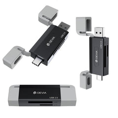 Devia Smart Series USB+Type-C 2.0 till SD/TF 2-i-1 Kortläsare card reader