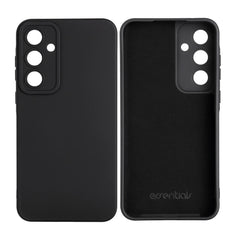 Essentials Silikonskal för Samsung Galaxy A55 5G – Slimmat Skyddsfodral Svart