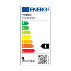 FOREVER RGB LED E27 Glödlampa 8W Ekvivalent 62W 850lm 4000k med Fjärrkontroll