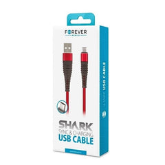 FOREVER USB-C Shark 2Amp Snabbladdning kabel för Smartphones-1m