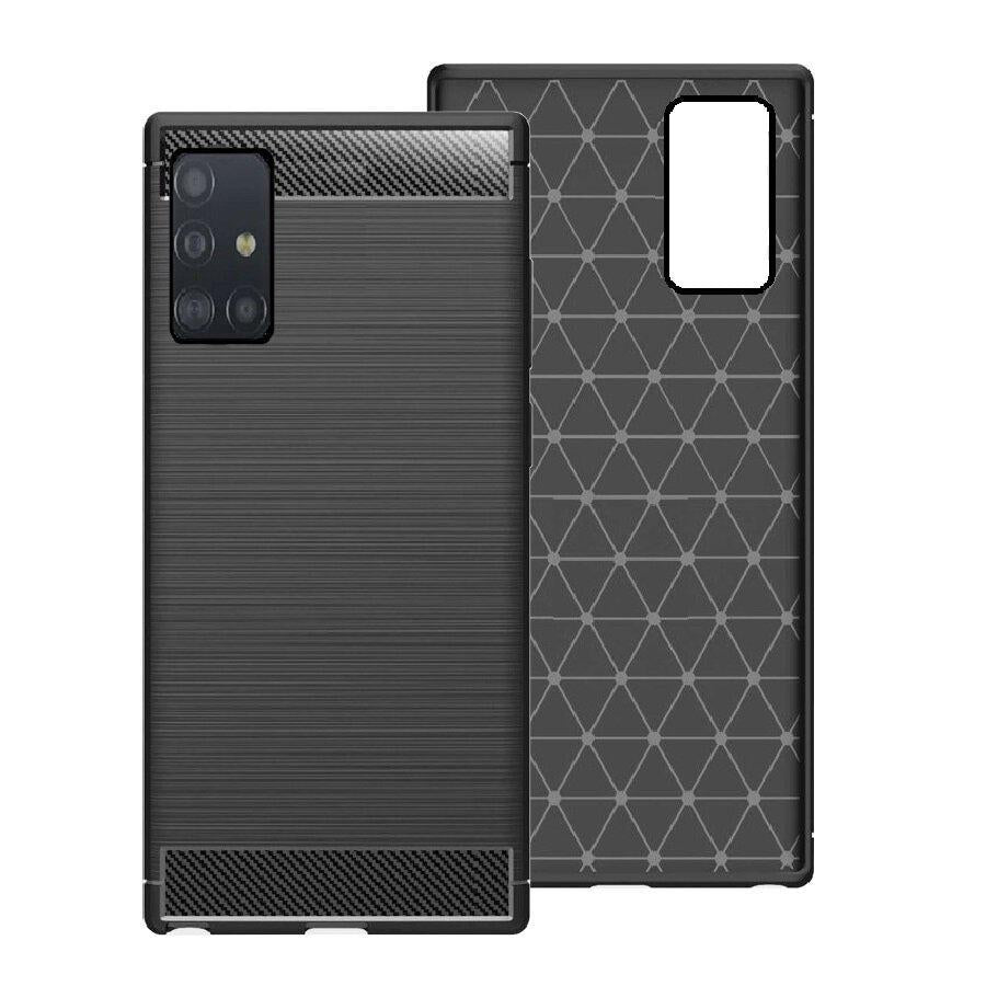 Flexibelt Carbon TPU Skal Kompatibel till Samsung Galaxy A32 5G – Svart