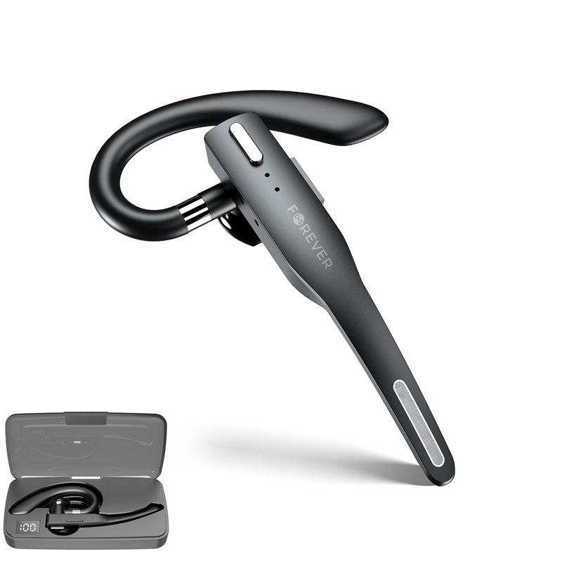 Forever BH-100 Bluetooth 5.4 Headset 12 timmars samtalstid, laddningsfodral