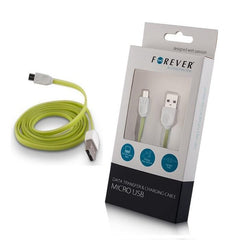 Forever Micro USB Data SYNC Kabel 100cm - Grön