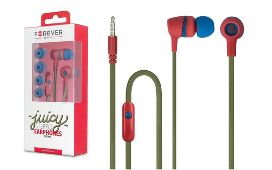 Forever Stereo In-ear Hörlurar med Mikrofon Juicy JSE-200 Casual