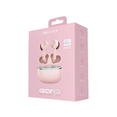 Forever TWE-210 Bluetooth 5.3 Hörlurar – ANC, TWS, 36h Speltid, USB-C, Rosa