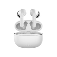 Forever TWE-210 Bluetooth 5.3 Hörlurar – ANC, TWS, 36h Speltid, USB-C, Vit