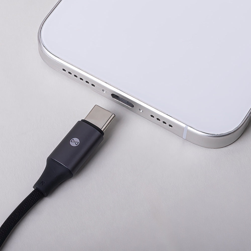 Forever USB-C till 3,5 mm AUX Adapter – Hörlursadapter med Mikrofonstöd
