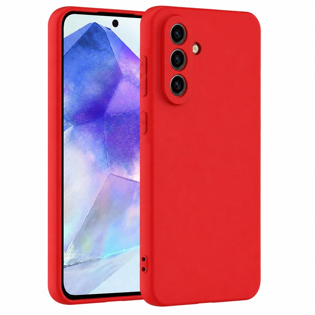 För Samsung Galaxy A27 5G - Silicon Matt TPU Mjuk Skal - Röd