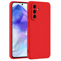 För Samsung Galaxy A27 5G - Silicon Matt TPU Mjuk Skal - Röd