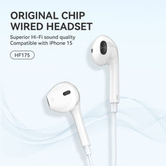 För iPhone 17/16/15 kompatibla USB-C In-Ear Hörlurar med Mikrofon EarPods