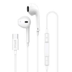 För iPhone 17/16/15 kompatibla USB-C In-Ear Hörlurar med Mikrofon EarPods