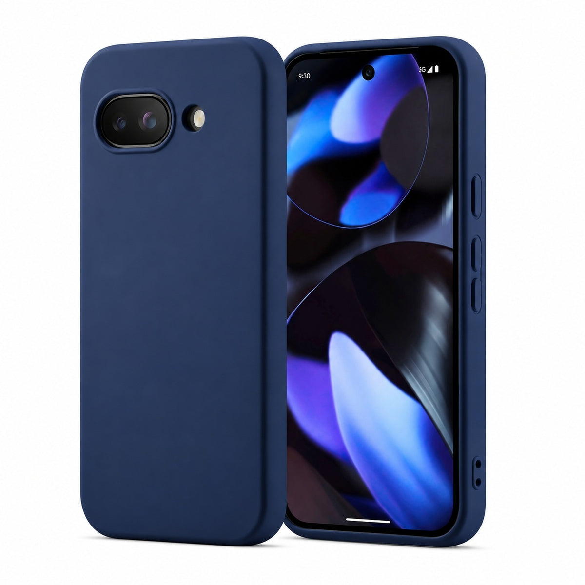 Google Pixel 10a - Matt TPU Mjuk Skal - Mörkblå