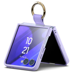 Goospery skal för Samsung Galaxy Z Flip8 med Mercury Gold Ring / Stativ - Lila