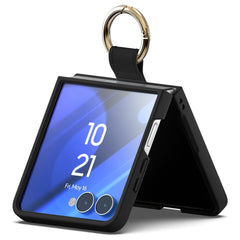 Goospery skal för Samsung Galaxy Z Flip8 med Mercury Gold Ring / Stativ - Svart