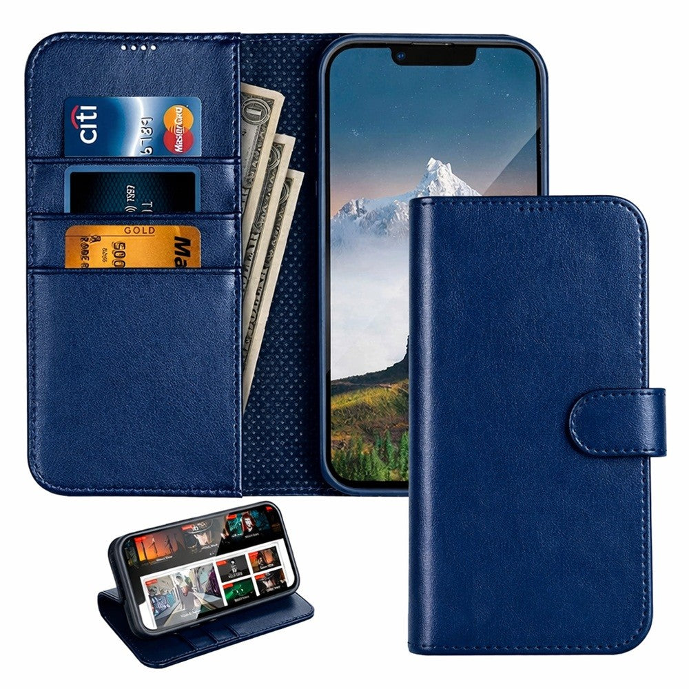 Honor 600 Lite - Book Case Fodral Mobilplånbok Marinblå