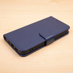 Honor 600 Lite - Book Case Fodral Mobilplånbok Marinblå
