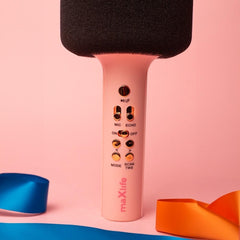 Karaoke Trådlös Mikrofon med Bluetooth-högtalare Maxlife - Rosa