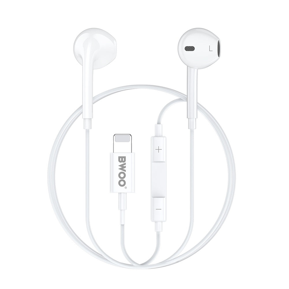 Kompatibel iPhone Lightning in-ear hörlurar, För iPhone 7 till iPhone 14