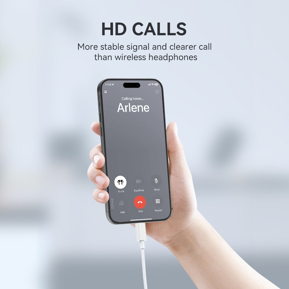 Kompatibel iPhone Lightning in-ear hörlurar, För iPhone 7 till iPhone 14