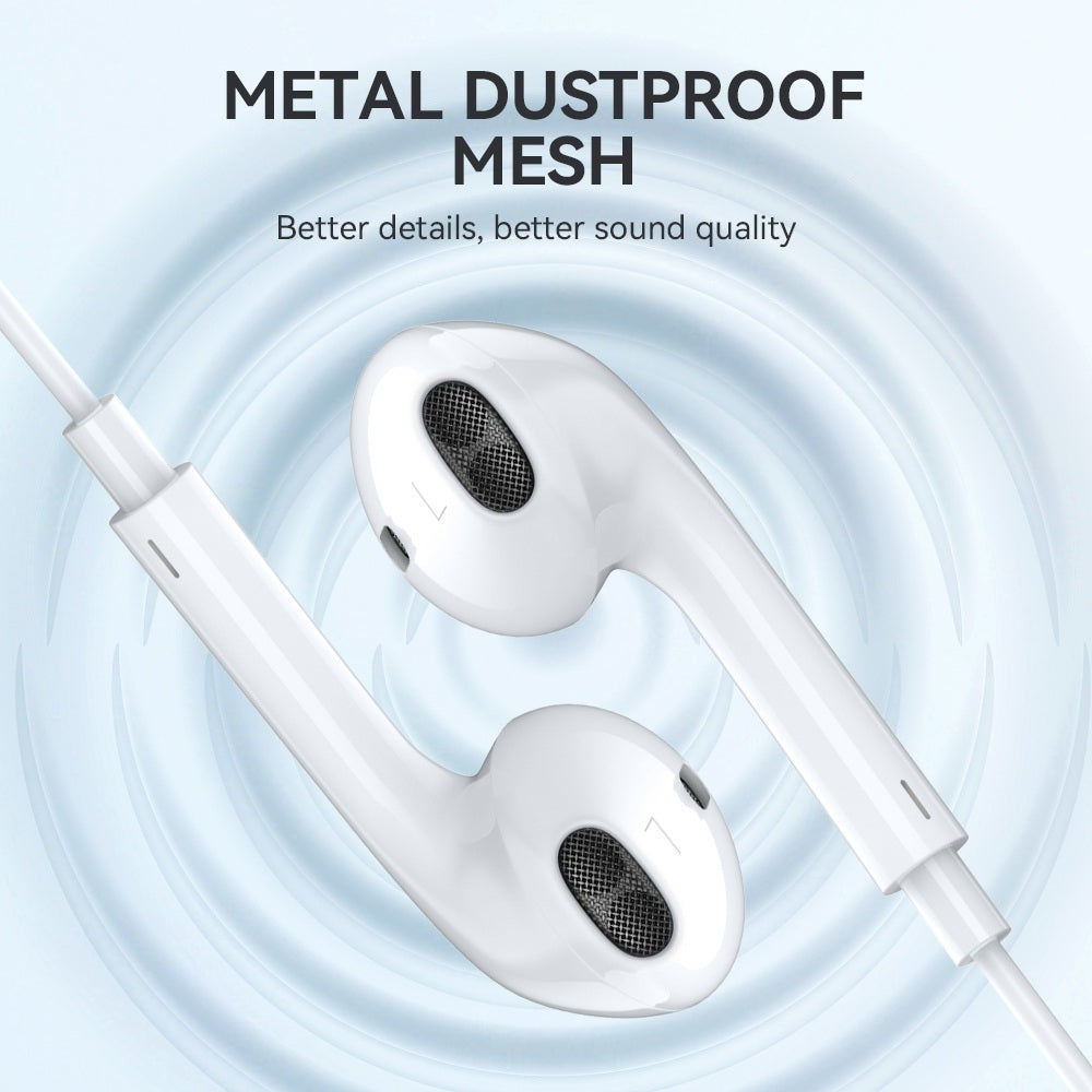 Kompatibel iPhone in-ear hörlurar, iPhone X/11/12/13/14 - Vit