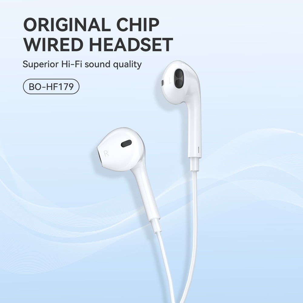 Kompatibel iPhone in-ear hörlurar, iPhone X/11/12/13/14 - Vit
