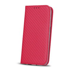 LG K10 2018 Smart Carbon Fodral Mobilplånbok - Rosa