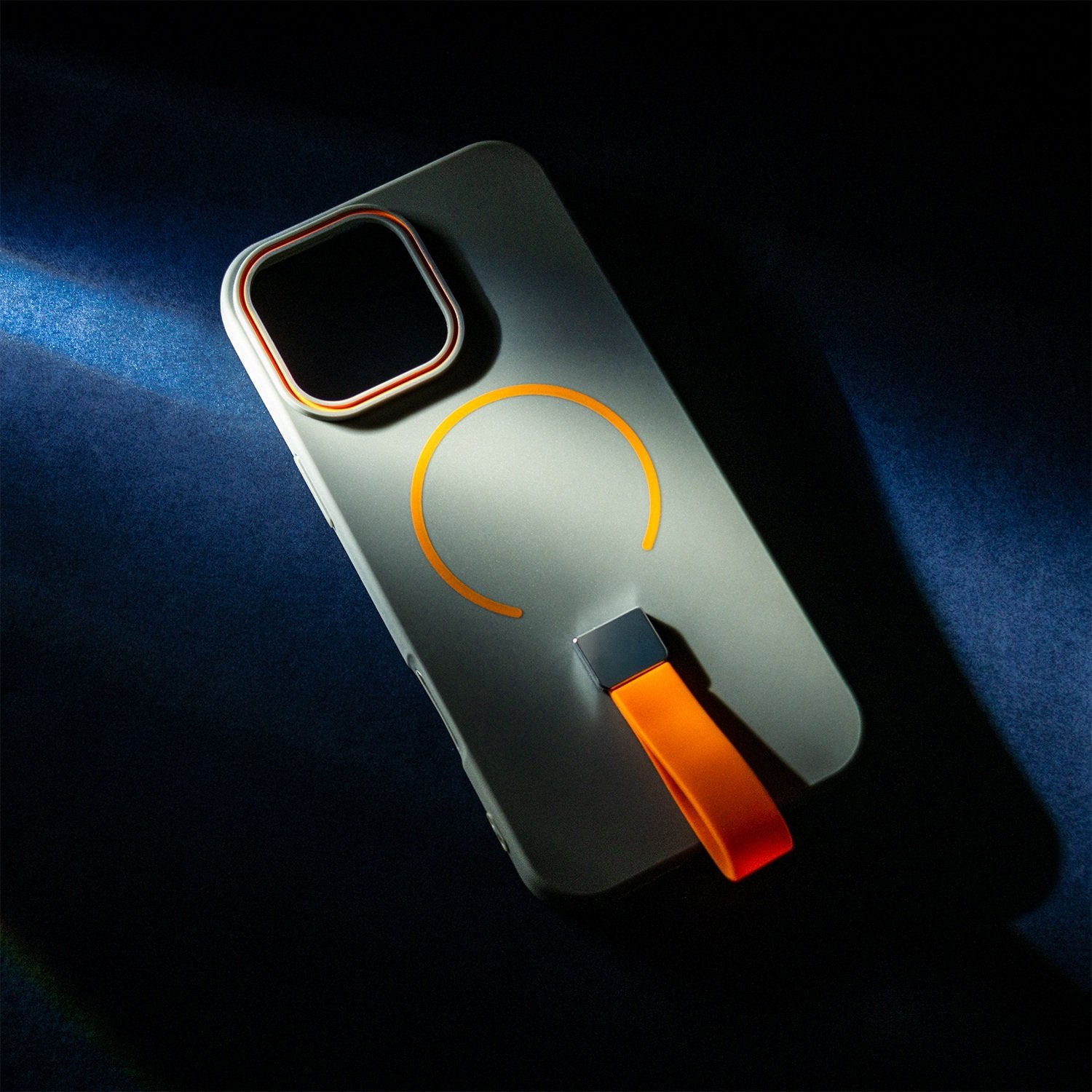 Loop Thin Mag skal För iPhone 15 - MagSafe med fingerhållare Grå