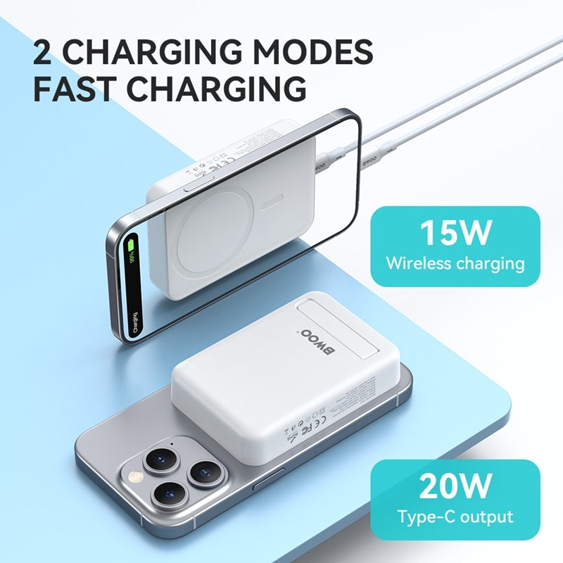 MagSafe kompatibel 10000Mah PD 20W Snabb trådlös Powerbank