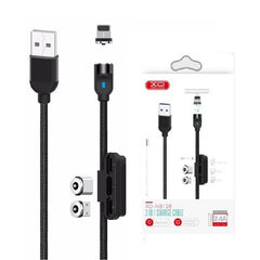 Magnetic 3in1 Lightning / USB-C 2.4Amp Laddningskabel -100cm