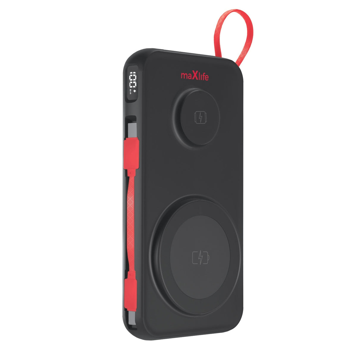 Magnetisk Maxlife Trådlös Powerbank 10000 mAh – 3-i-1 MagSafe, 22,5 W