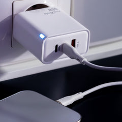 Maxlife 65W GaN Snabbladdare PD USB-C med 2m 100W Kabel –Mobil, Laptop & MacBook