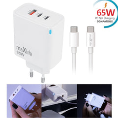 Maxlife 65W GaN Snabbladdare PD USB-C med 2m 100W Kabel –Mobil, Laptop & MacBook