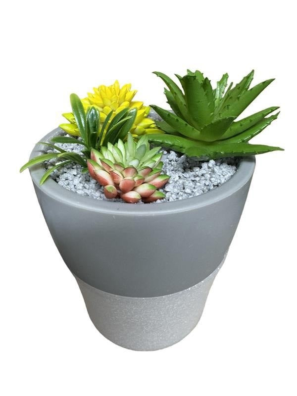 Mini USB-luftfuktare med diffuserfunktion – Dekorativ blomkruka för bord