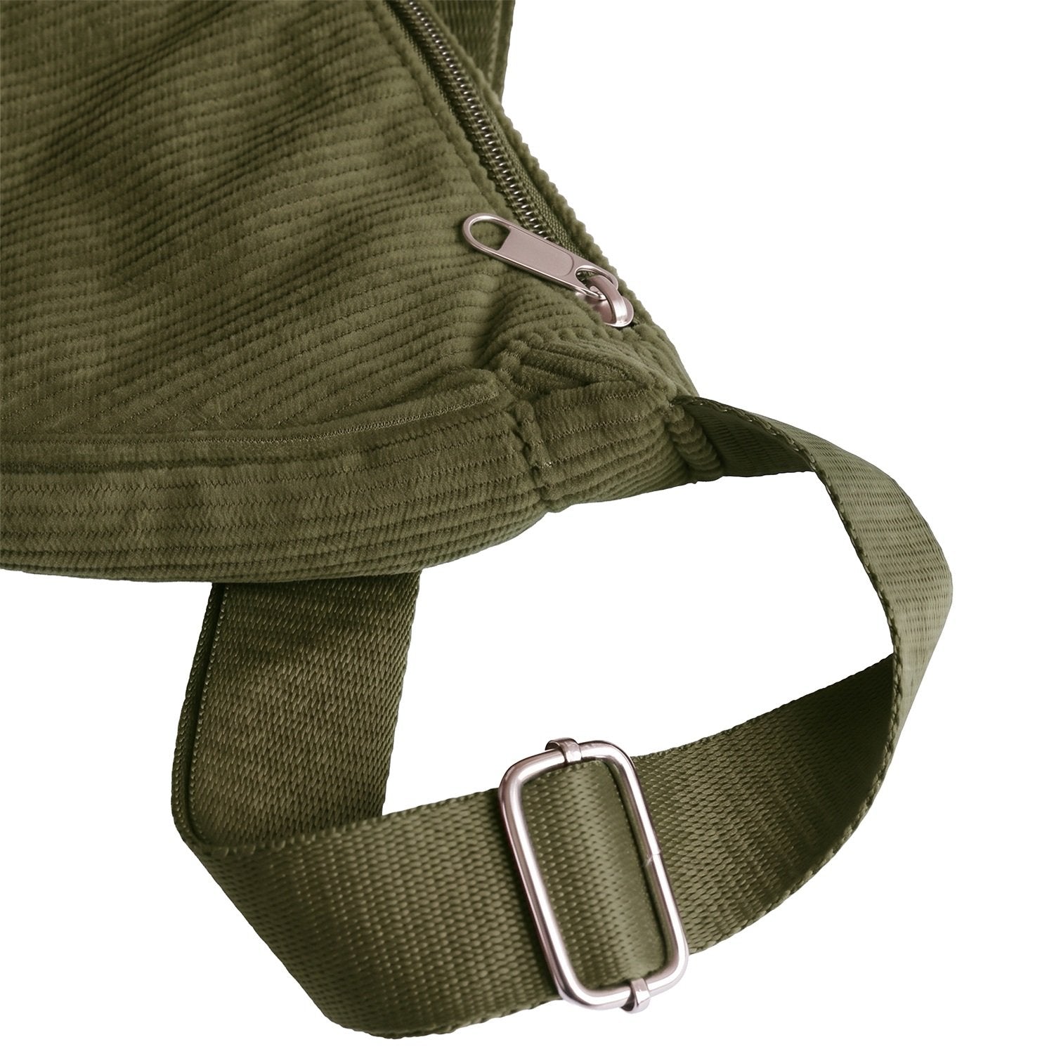 Moon Bag Axelväska i Manchester – Halvmåneformad Crossbody, Justerbar Rem -Grön