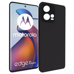 Motorola Edge 30 Fusion  - Matt TPU Mjuk Skal - Svart