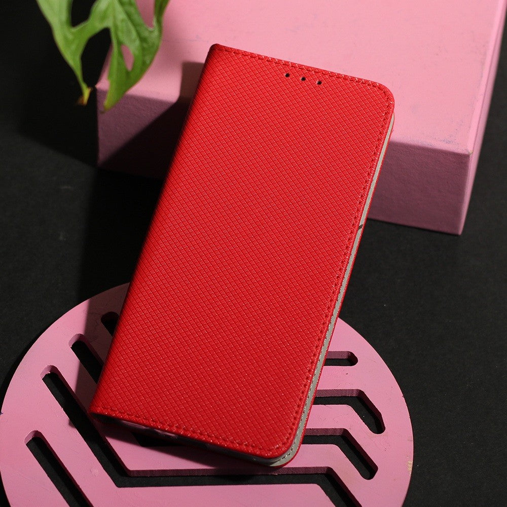 Motorola Moto G24 Power  - Smart Magnet Mobilplånbok Röd