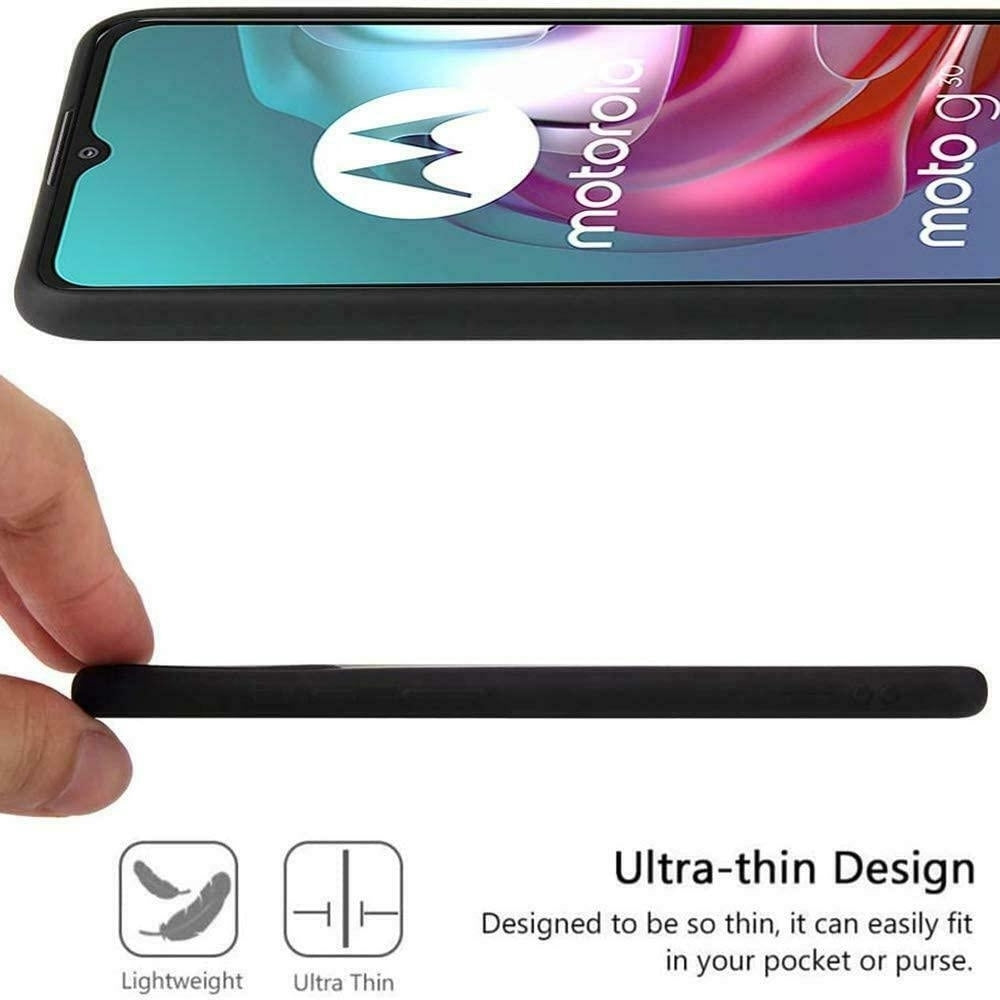 Motorola Moto G37 - Matt Silicon TPU Mjuk Skal - Svart