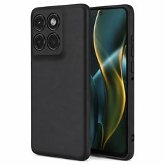 Motorola Moto G37 - Matt Silicon TPU Mjuk Skal - Svart