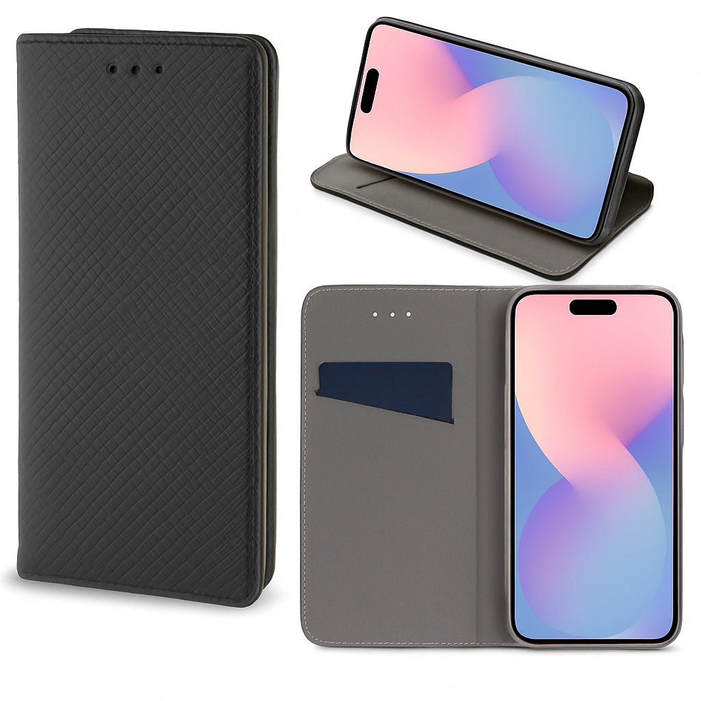 Motorola Moto G37 - Smart Magnet Mobilplånbok - Svart