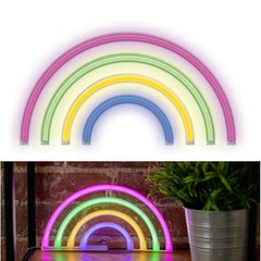 Neon LED RAINBOW Batteri + USB Forever Light