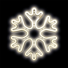 Neon LED SNOWFLAKE Batteri + USB Forever Light