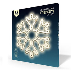 Neon LED SNOWFLAKE Batteri + USB Forever Light