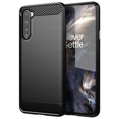 OnePlus Nord - Flexibel Carbon Mjuk TPU Skal - Svart