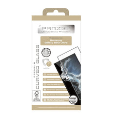 PANZER® Skärmskydd Samsung Galaxy S23 Ultra – Curved 3D Full-Fit Härdat Glas 9H