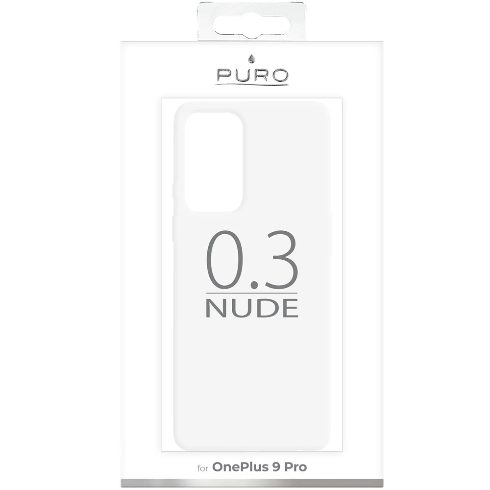 PURO 0.3 Nude Skal för OnePlus 9 Pro – Transparent Ultra Slim Skyddsfodral